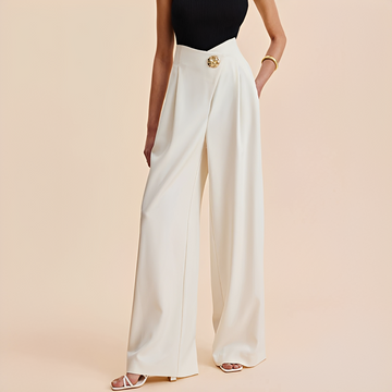 Joyce - Pantalon large à taille haute