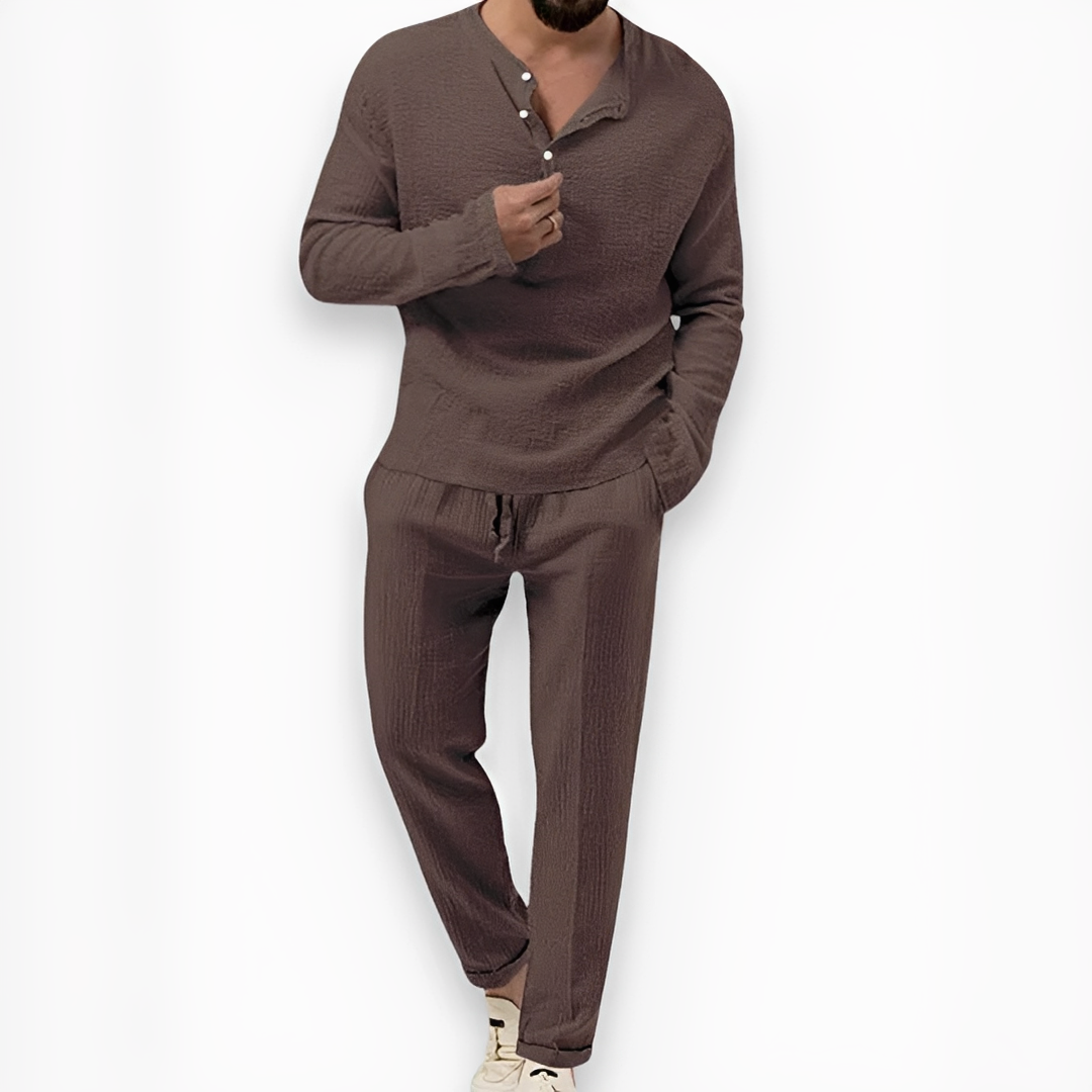Eduard - Ensemble pantalon et haut d'été pour homme