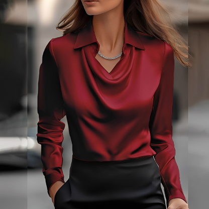 Laurentine - Elegant long-sleeved blouse for women