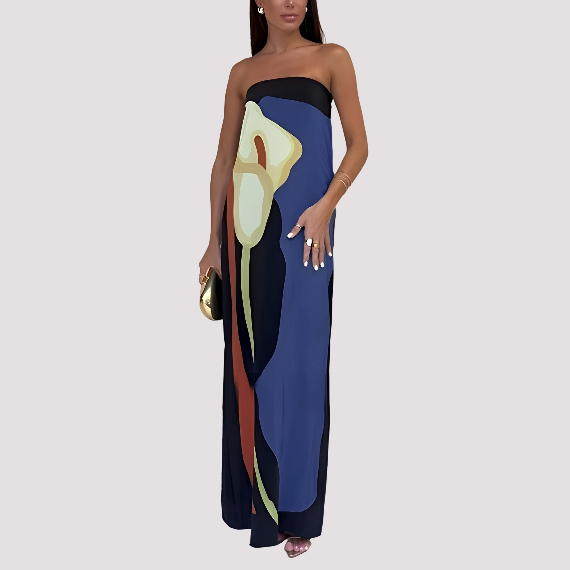 Samara - Robe longue élégante sans bretelles