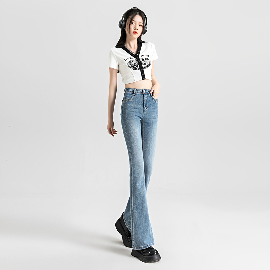 Theodora - Pantalon Taille Haute Élégant