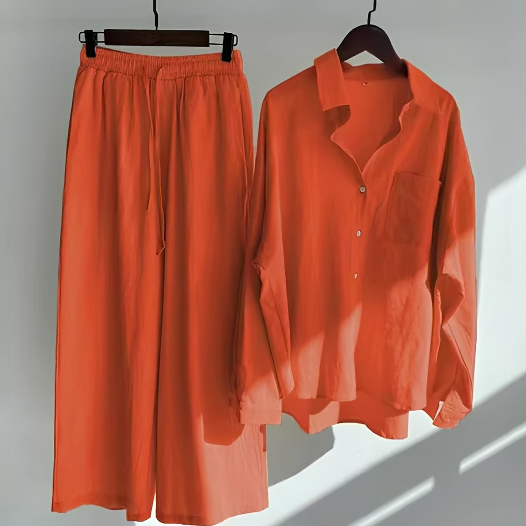 Madalynn - Ensemble Pantalon Coupe Ample