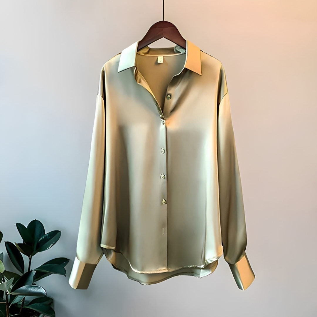 Zaniyah - Chemise brillante à manches longues