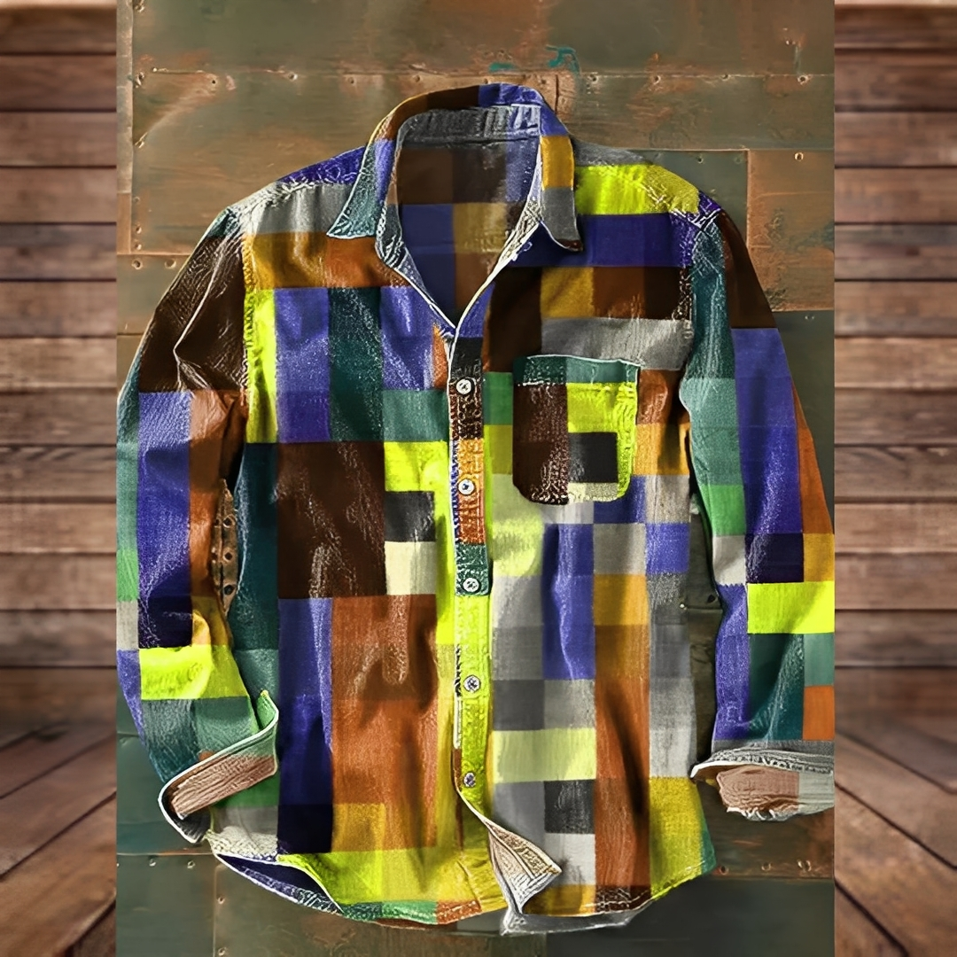 Gontran - Elegant shirt with handy pocket for man