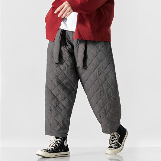 Johnny - Pantalon chaud droit pour homme, style décontracté