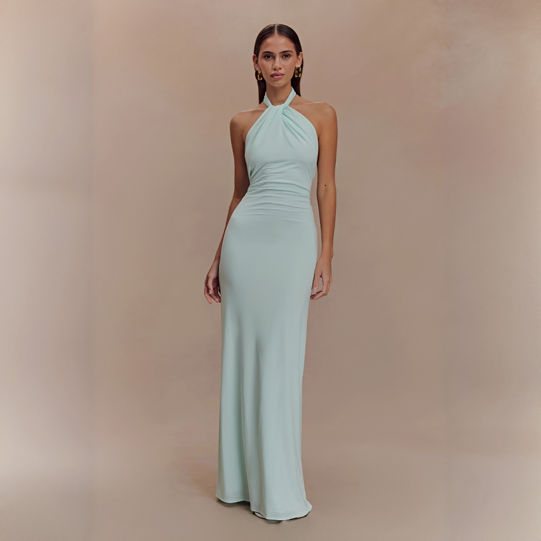 Mabel - Robe Maxi Élégante avec Dos Ouvert