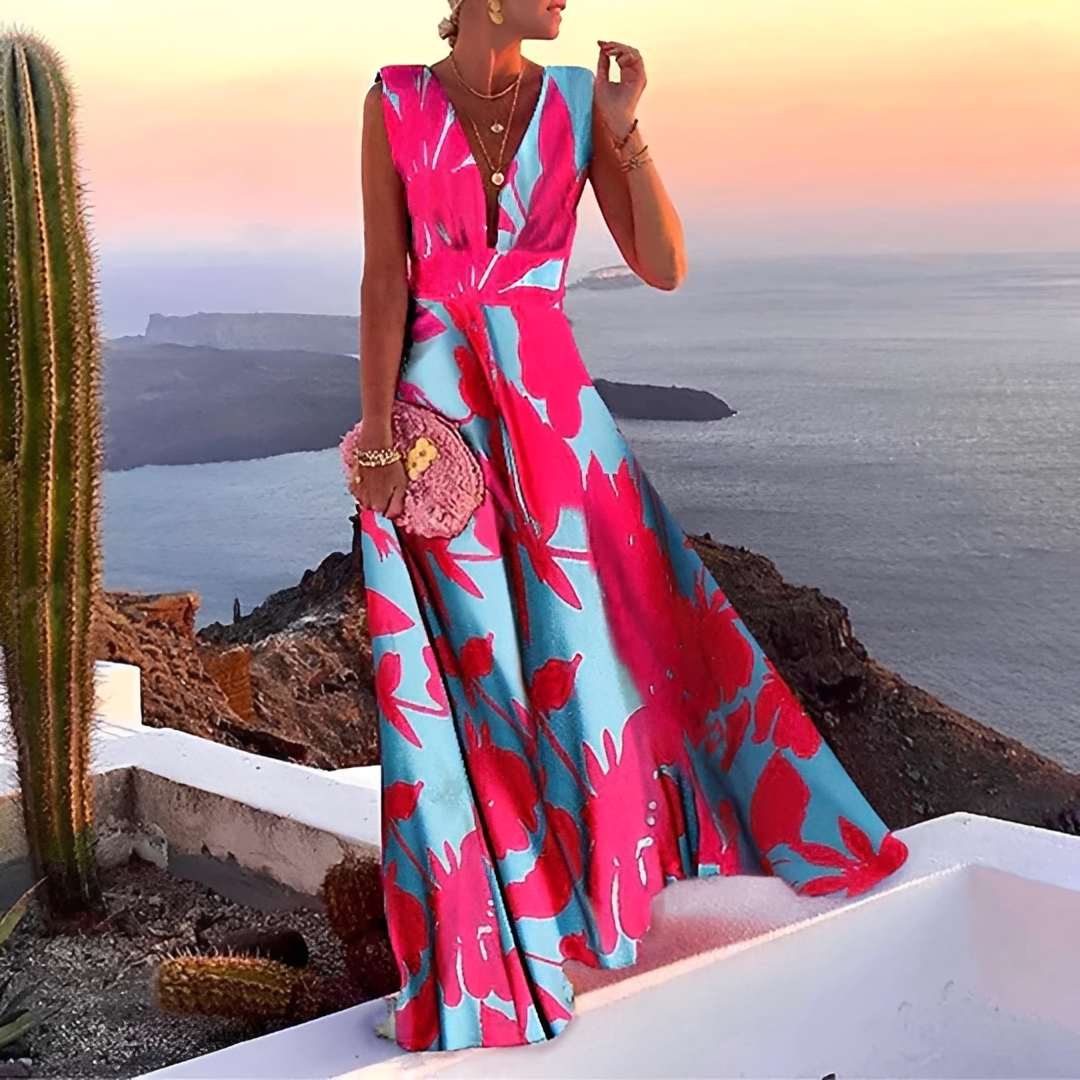 Lilyana - Robe Maxi Élégante Sans Manches