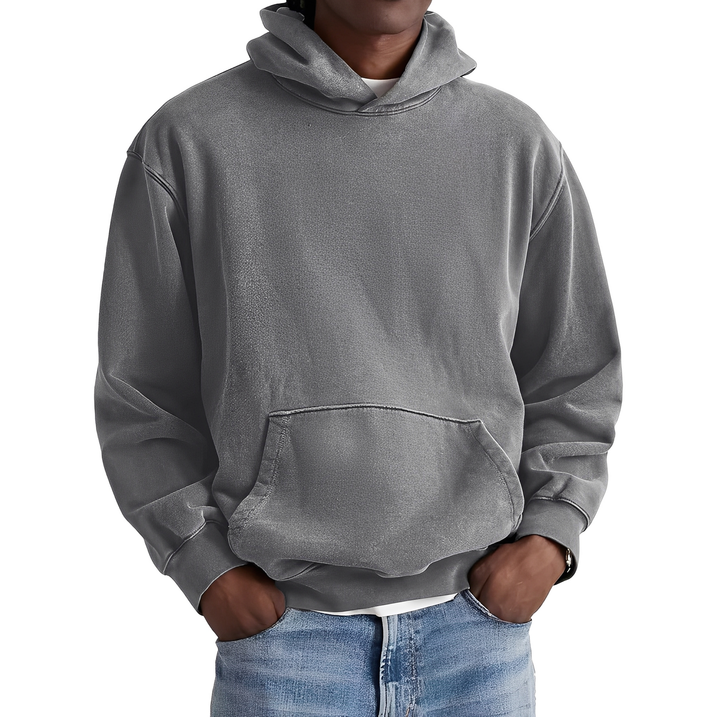 Reynard - Sweat à capuche homme large et traditionnel