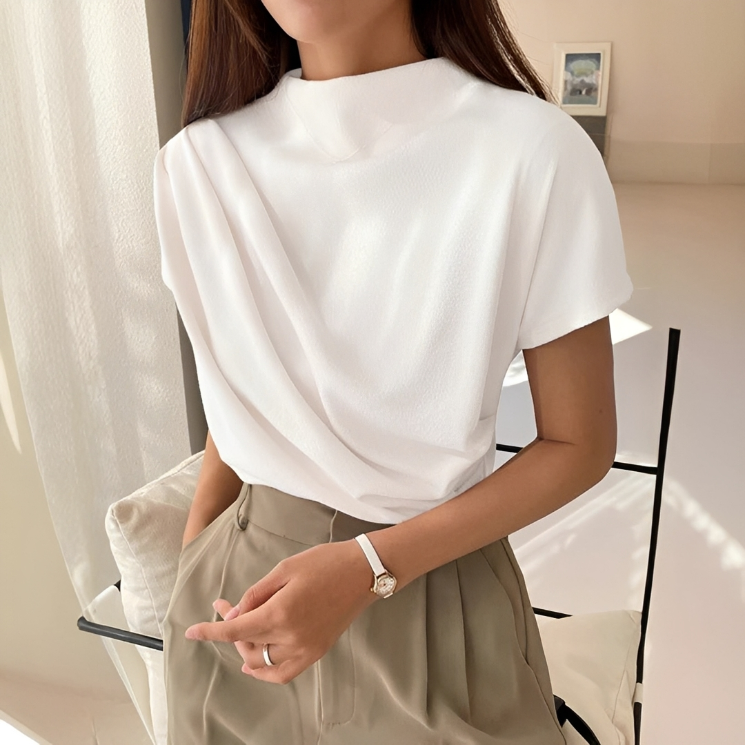 Janica - Blouse Décontractée à Manches Courtes