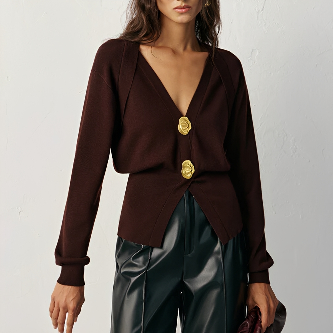 Kisha - Gilet Chic au Col en V