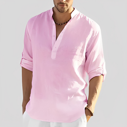 Nardo - Einfarbiges Sommerhemd für Herren