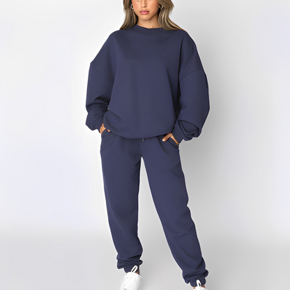 Chandrina - Lässiges Set aus Pullover und Hose für Damen