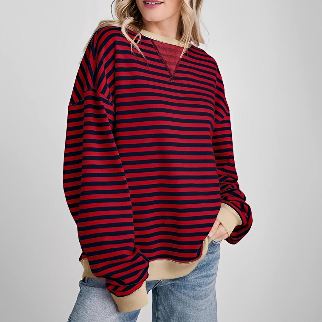 Pénélope - Pull oversize rayé pour femme