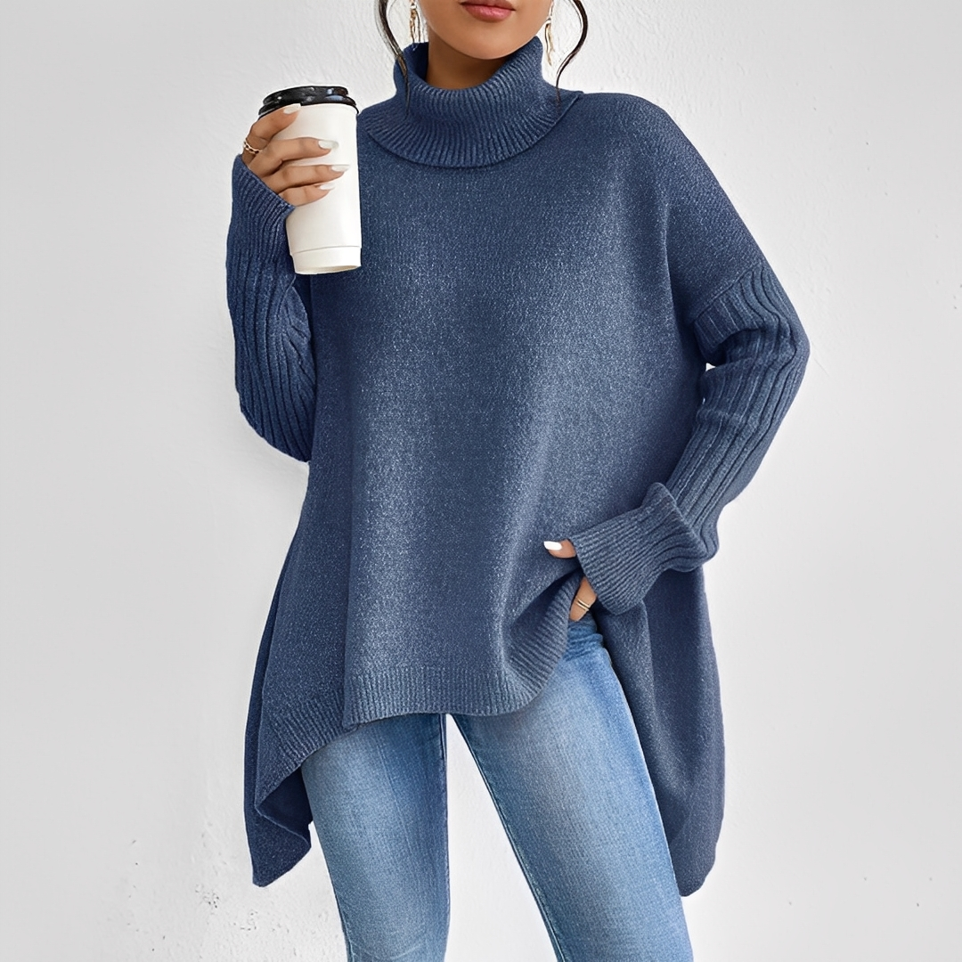 Maëlle - Turtleneck sweater in cashmere for women