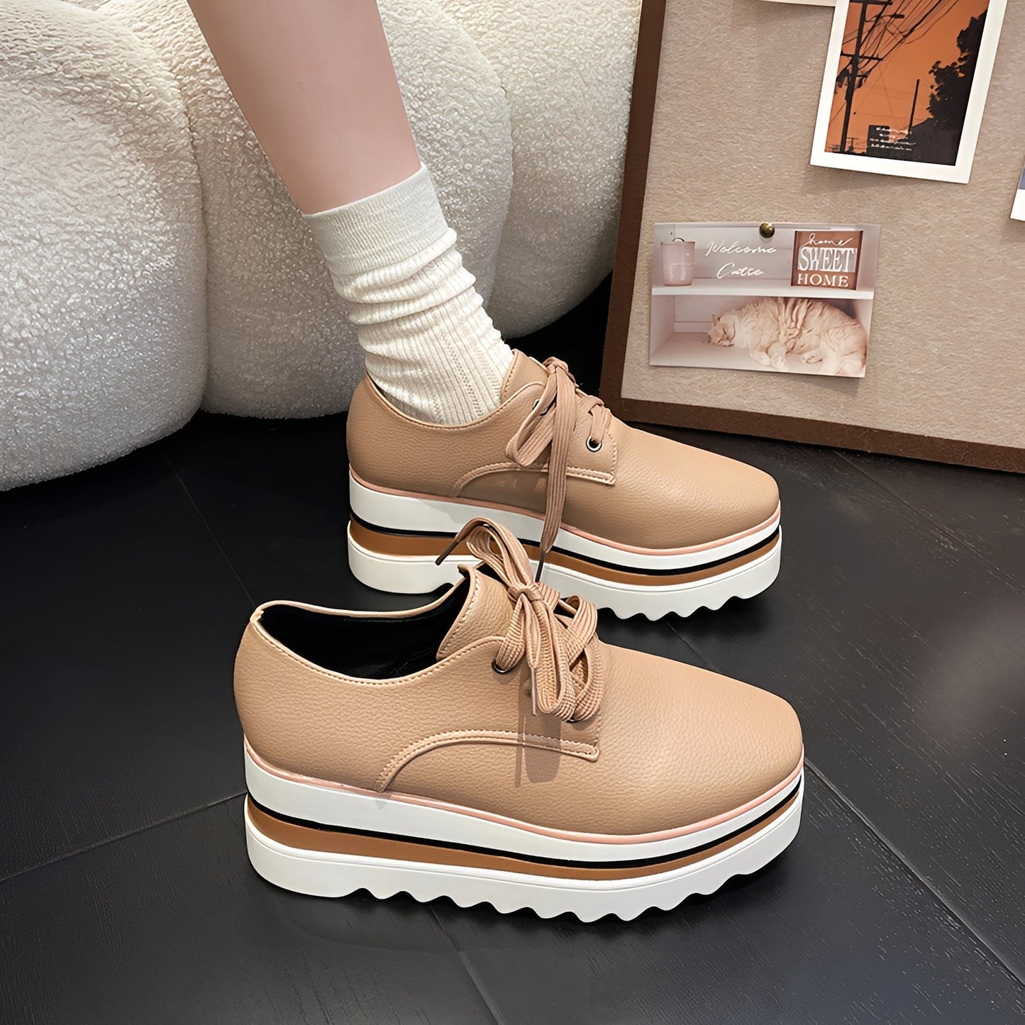 Cassie - Modische Plateau-Schuhe für Damen