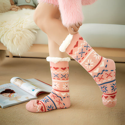 Clarice - Chaussettes mi-hauteur de Noël élégantes pour femmes