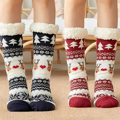 Kassia - Chaussettes de Noël chaudes pour femme