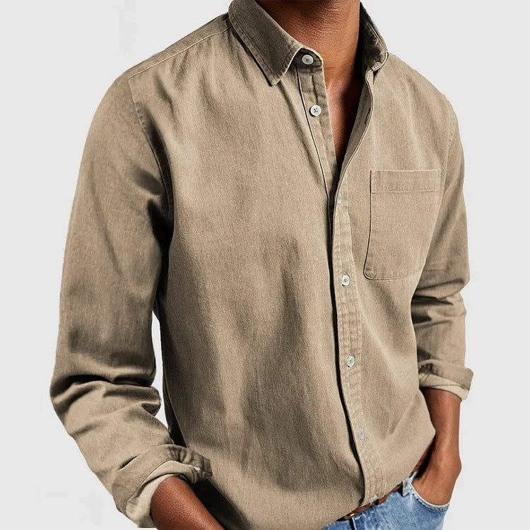 Maxime - Chemise en Jean Décontractée Mélange Doux