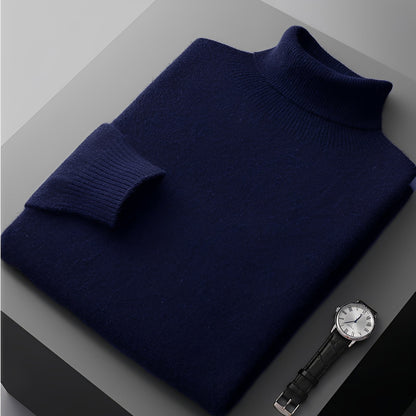 Adrian - Large sweater with a rolled neck for men