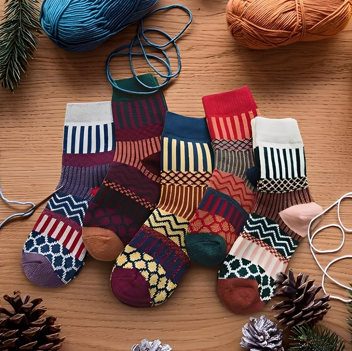 Evelynn - Chaussettes d'hiver chic pour femmes