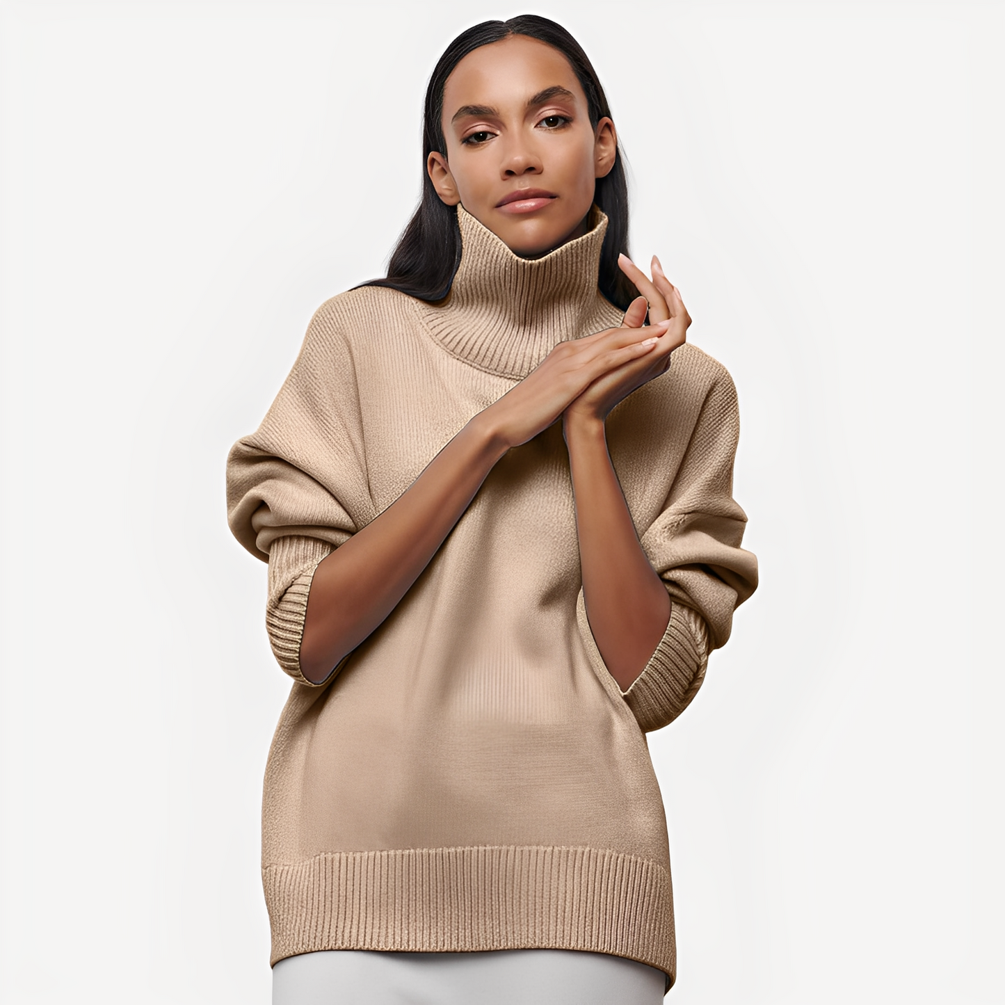 Margery - Large pull à col montant pour femmes