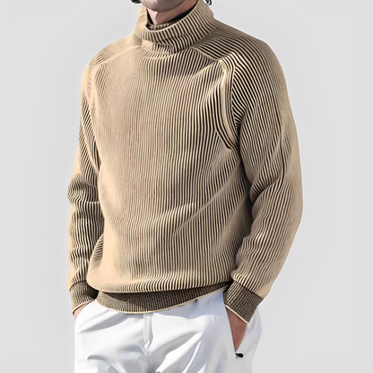 Chadwick - Pull homme en laine avec col roulé chic et douillet