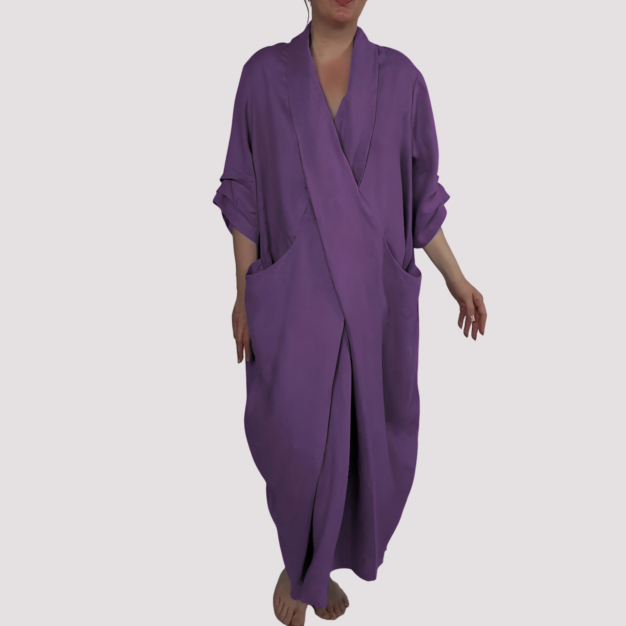 Alicia - Robe longue ample avec poche pour femmes