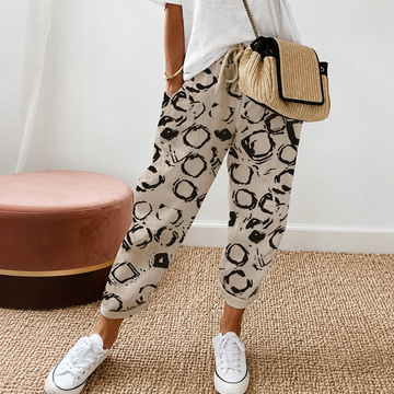 Chelease - Pantalon Décontracté à Cordon