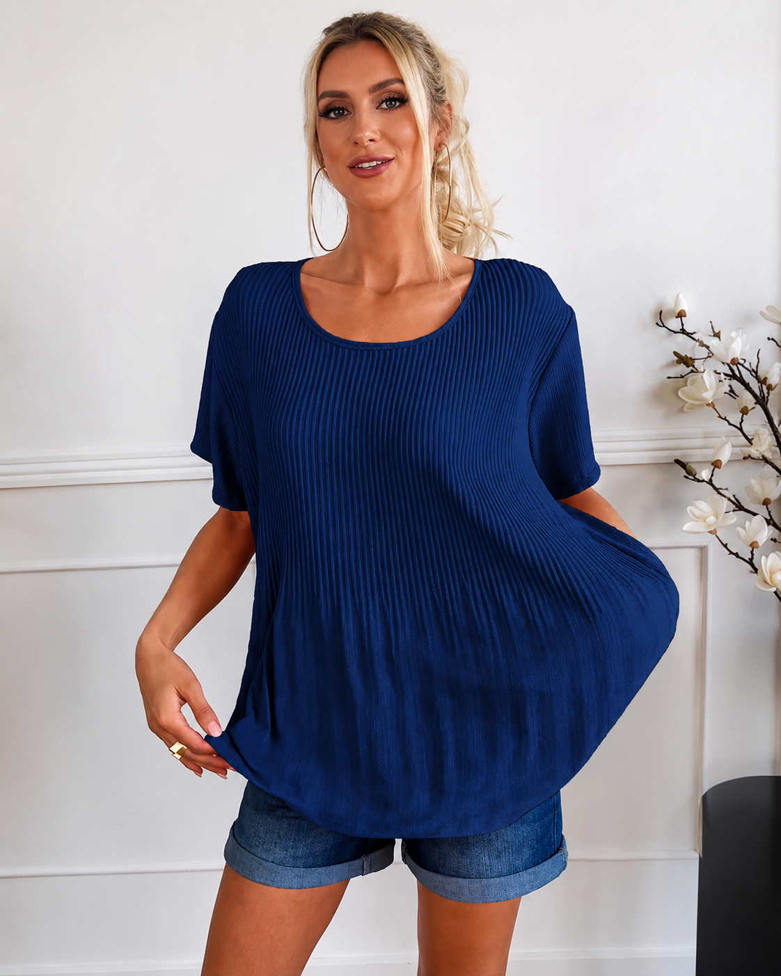Rainelda - Blouse Plissée Élégante