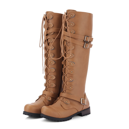 Alicia - Traditionelle Reitstiefel mit Schnalle für Damen