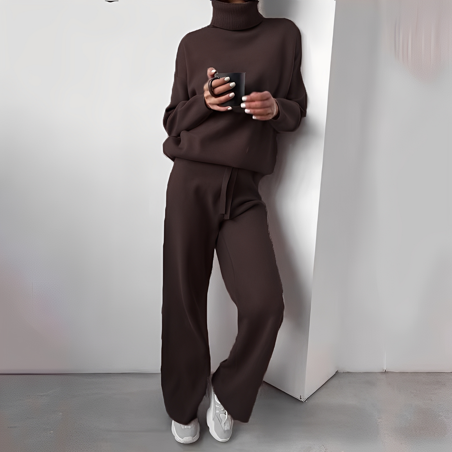 Kimberlee - Ensemble à col roulé simple pour femmes