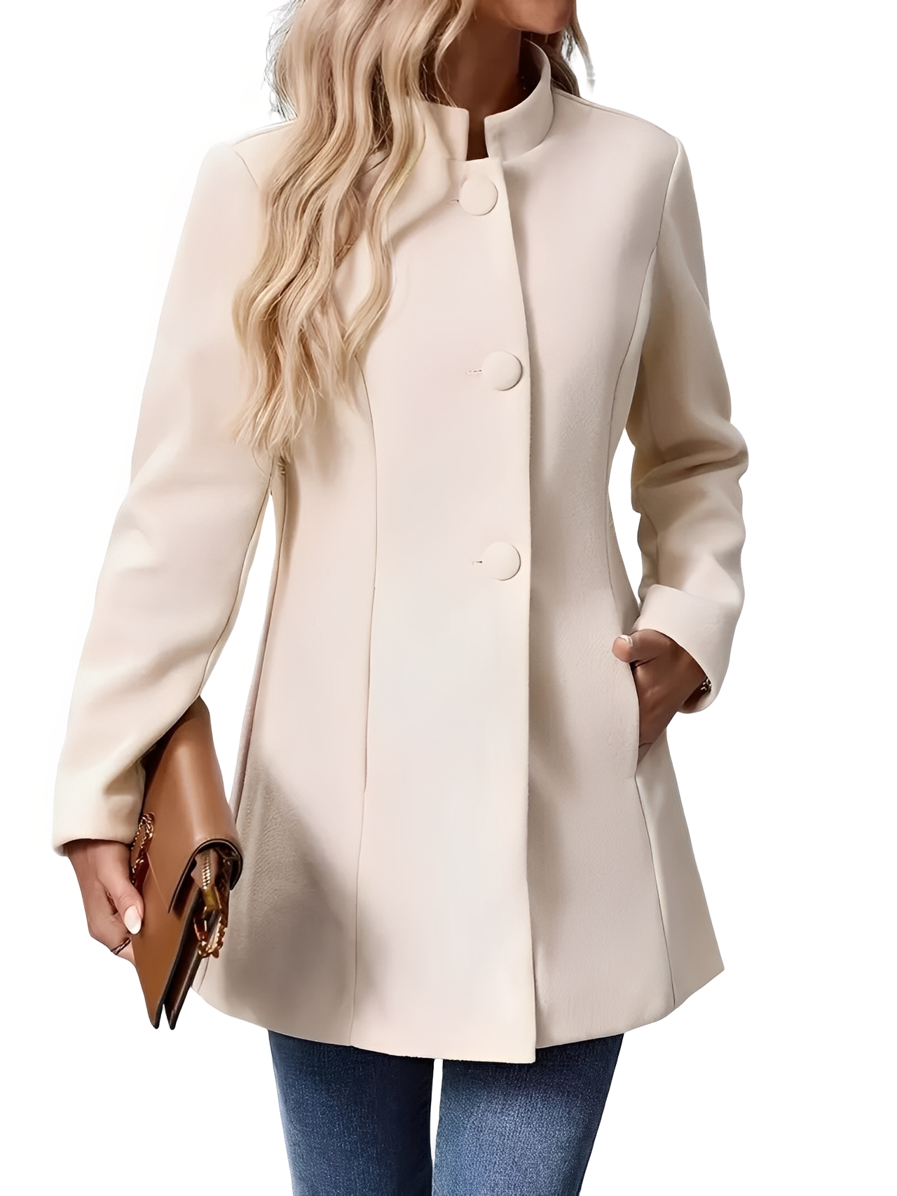 Kaitlyn - Veste chic et cintrée avec boutons pour femmes