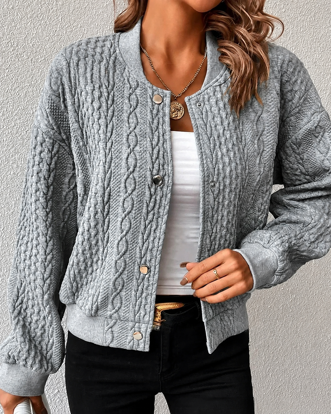 Kymbrea - Cardigan Confortable à Boutons