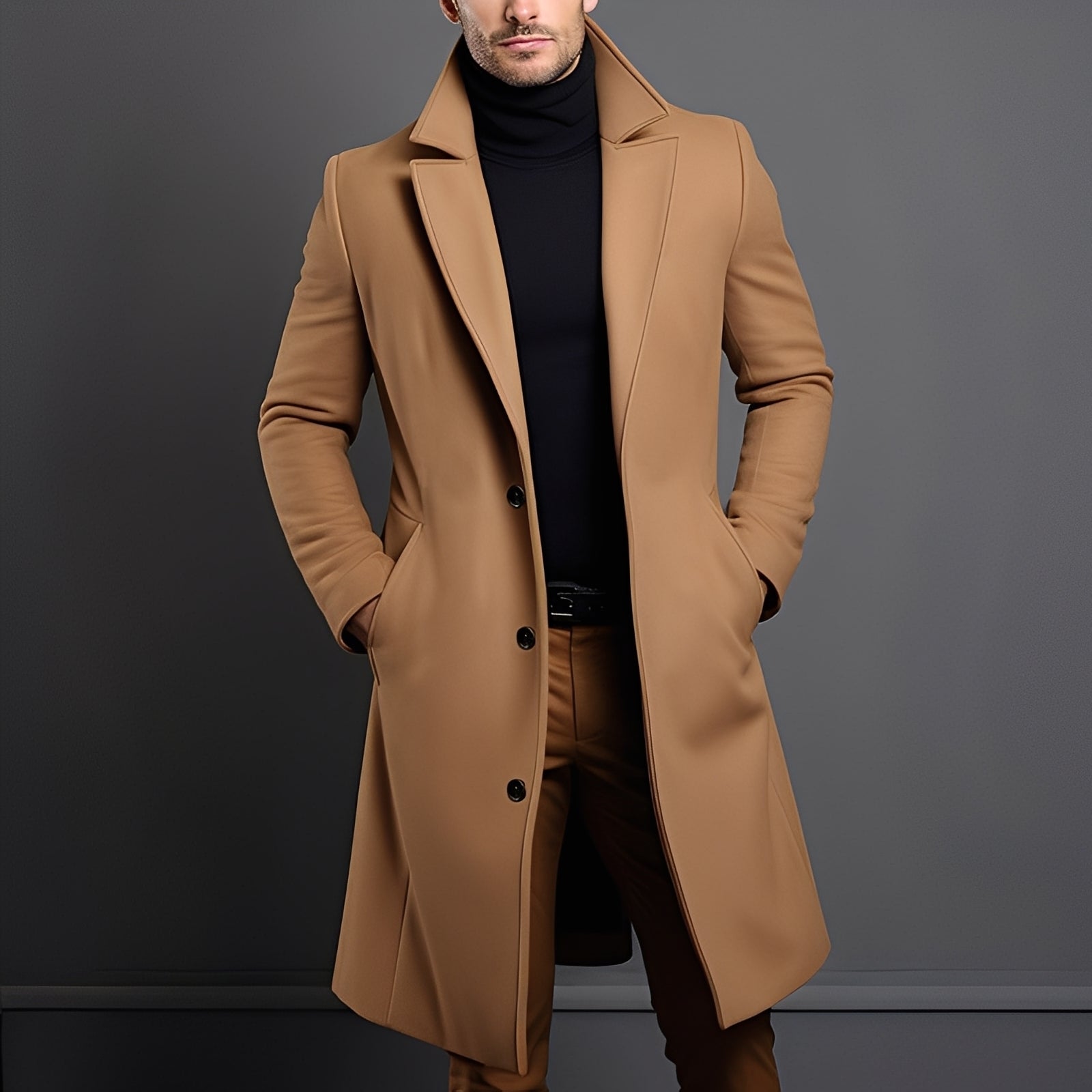 Clifton - Manteau moderne en laine pour homme