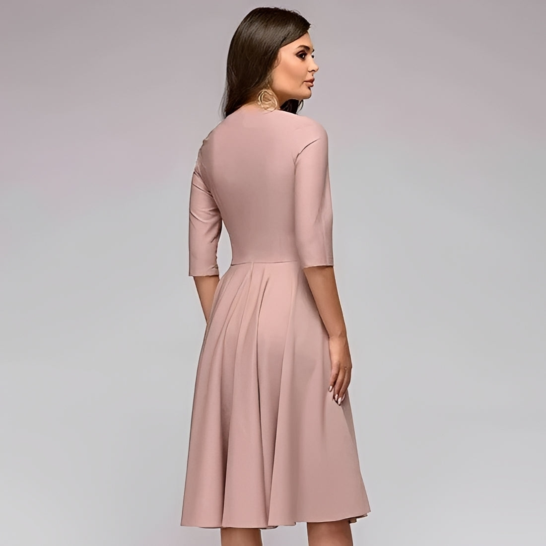 Sameer - Robe midi relax