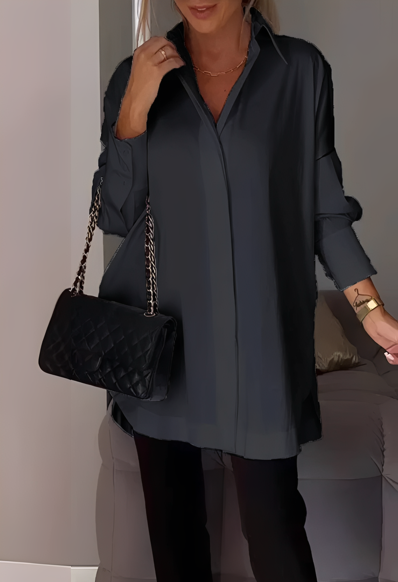 Lauren - Blouse élégante à manches longues