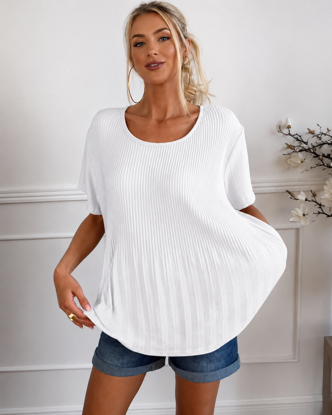 Rainelda - Blouse Plissée Élégante