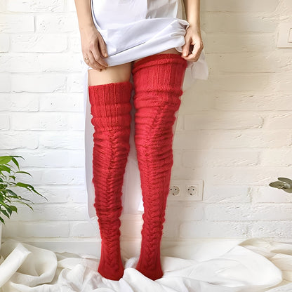 Hailee - Warme lange gestrickte Socken für Frauen