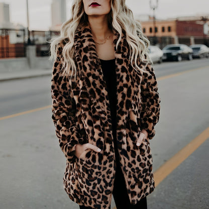 Bertha - Élégant manteau en fausse fourrure pour femmes