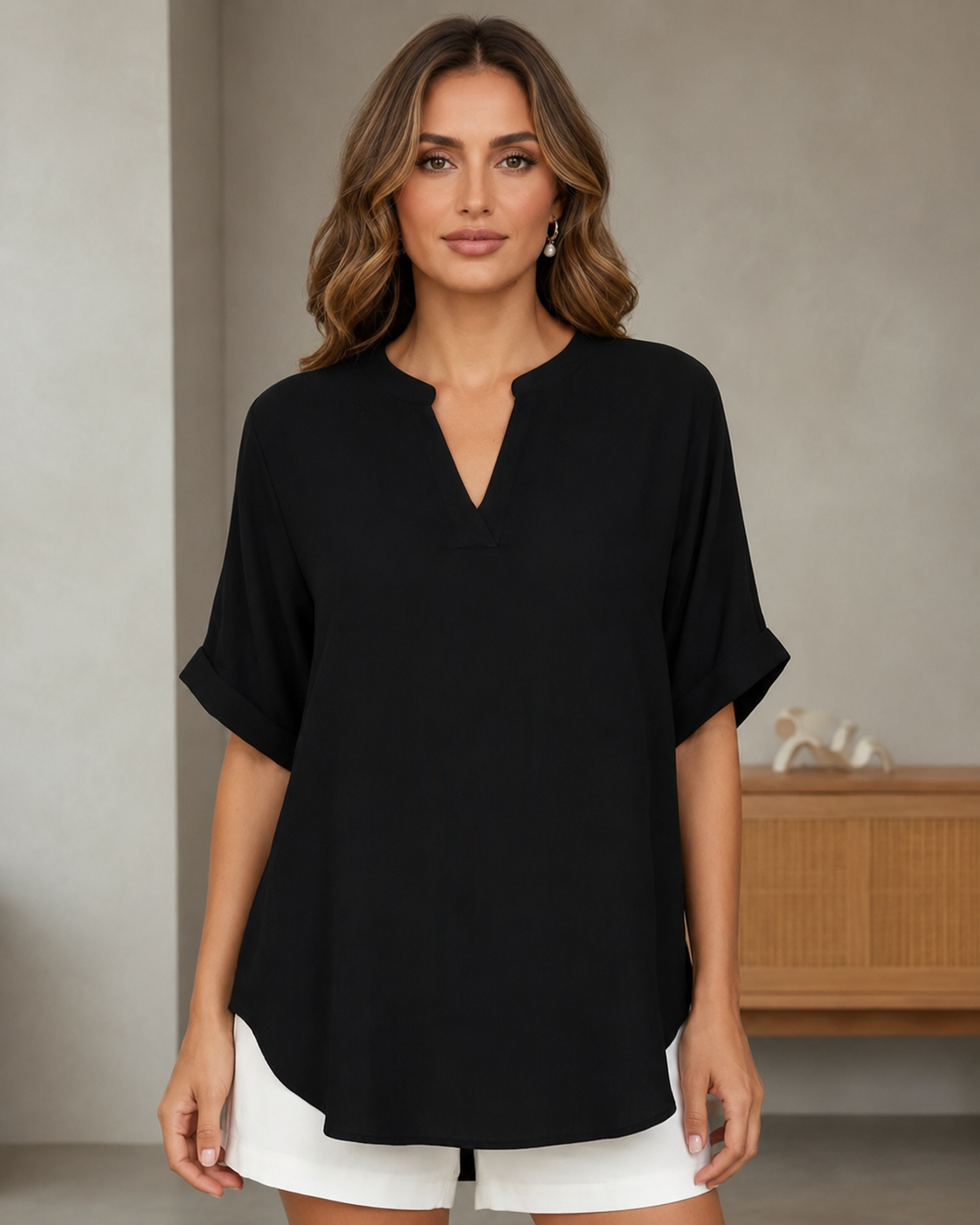 Taylor - Blouse Ample à Col en V