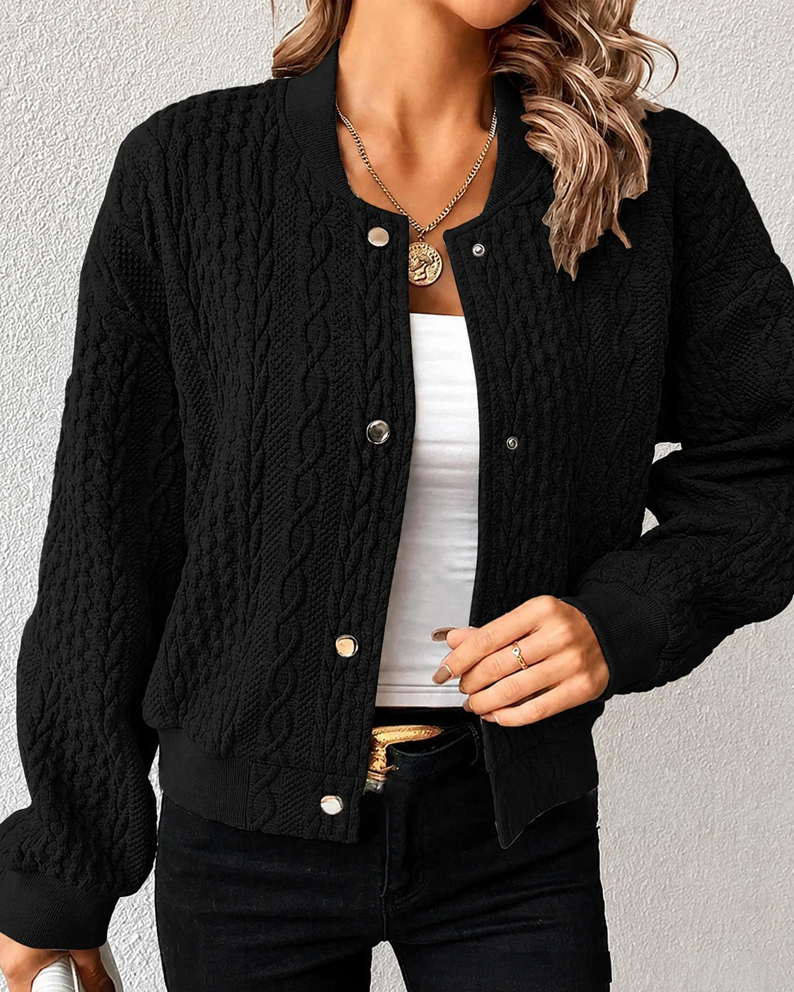 Kymbrea - Cardigan Confortable à Boutons