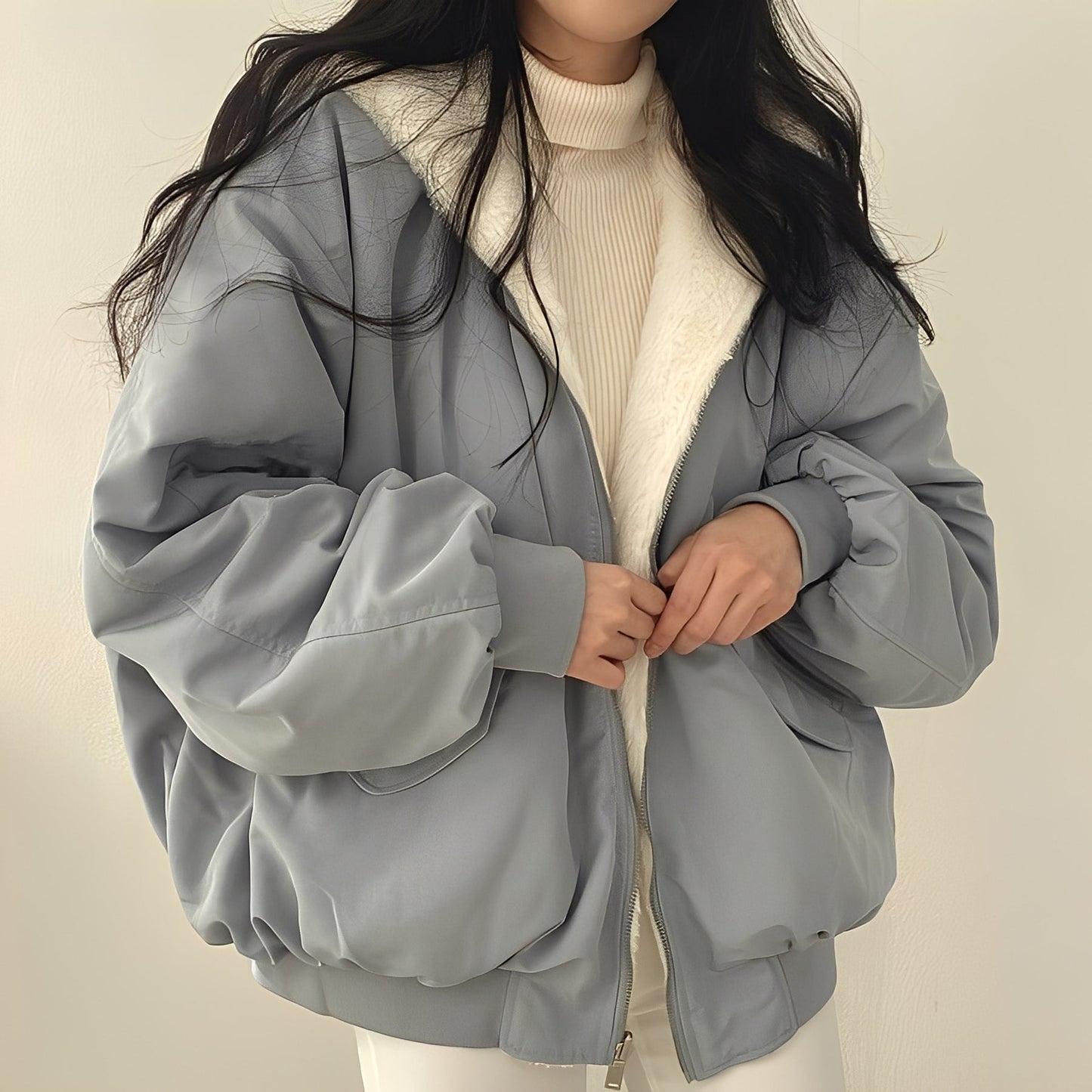 Jasmine - Warm, modern, and loose coat for women