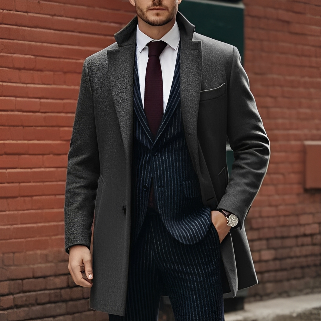 Janzen - Trench-coat d'hiver chaud pour homme