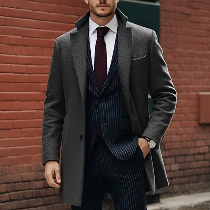 Janzen - Trench-coat d'hiver chaud pour homme