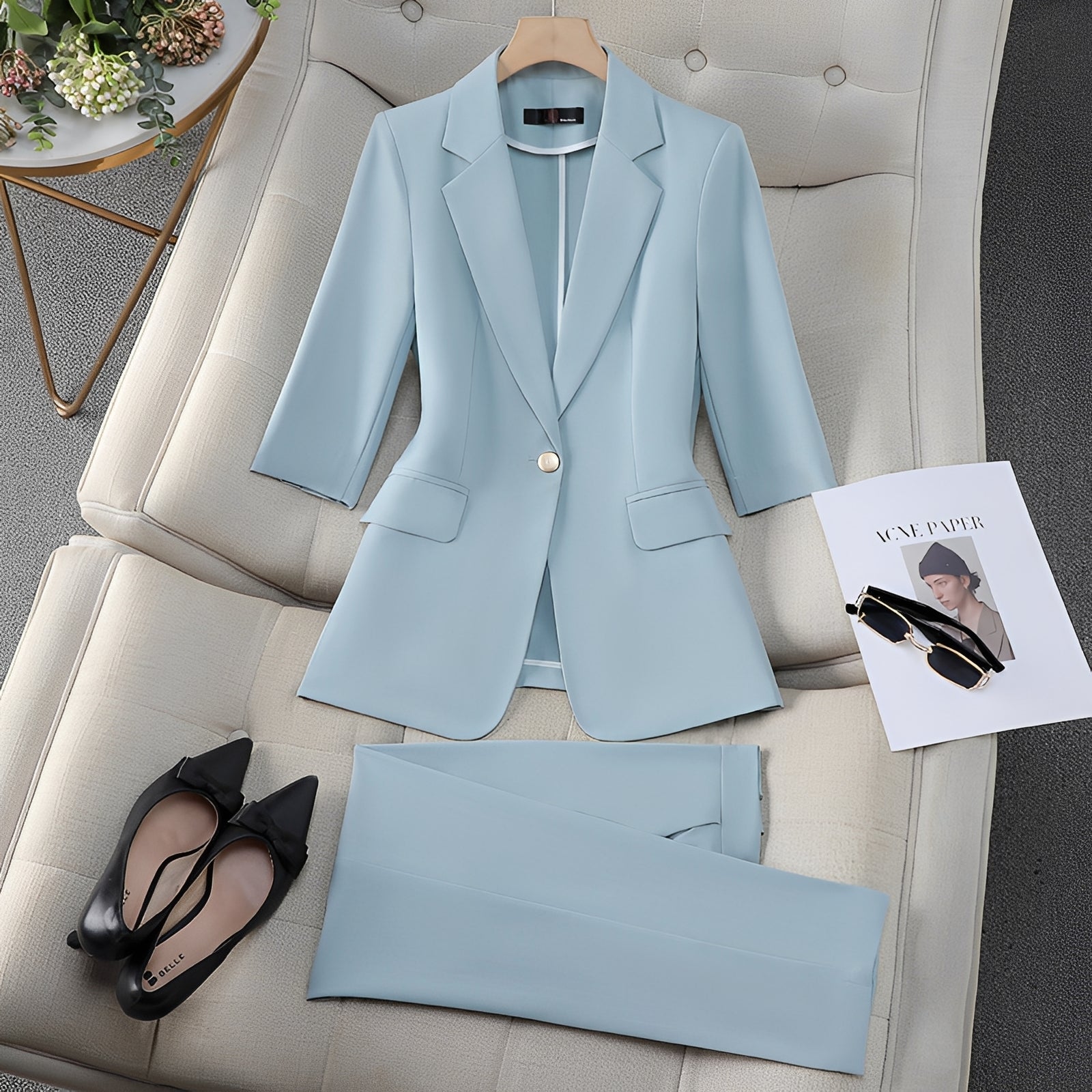 Claudia - Costume chic avec blazer et pantalon pour femmes