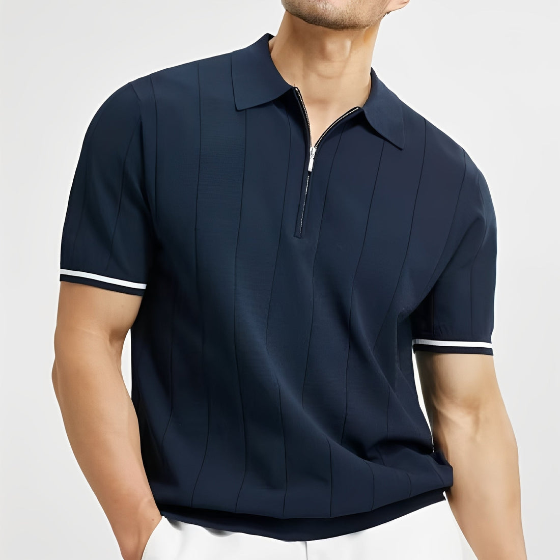 Josh - Polo à rayures chic pour hommes