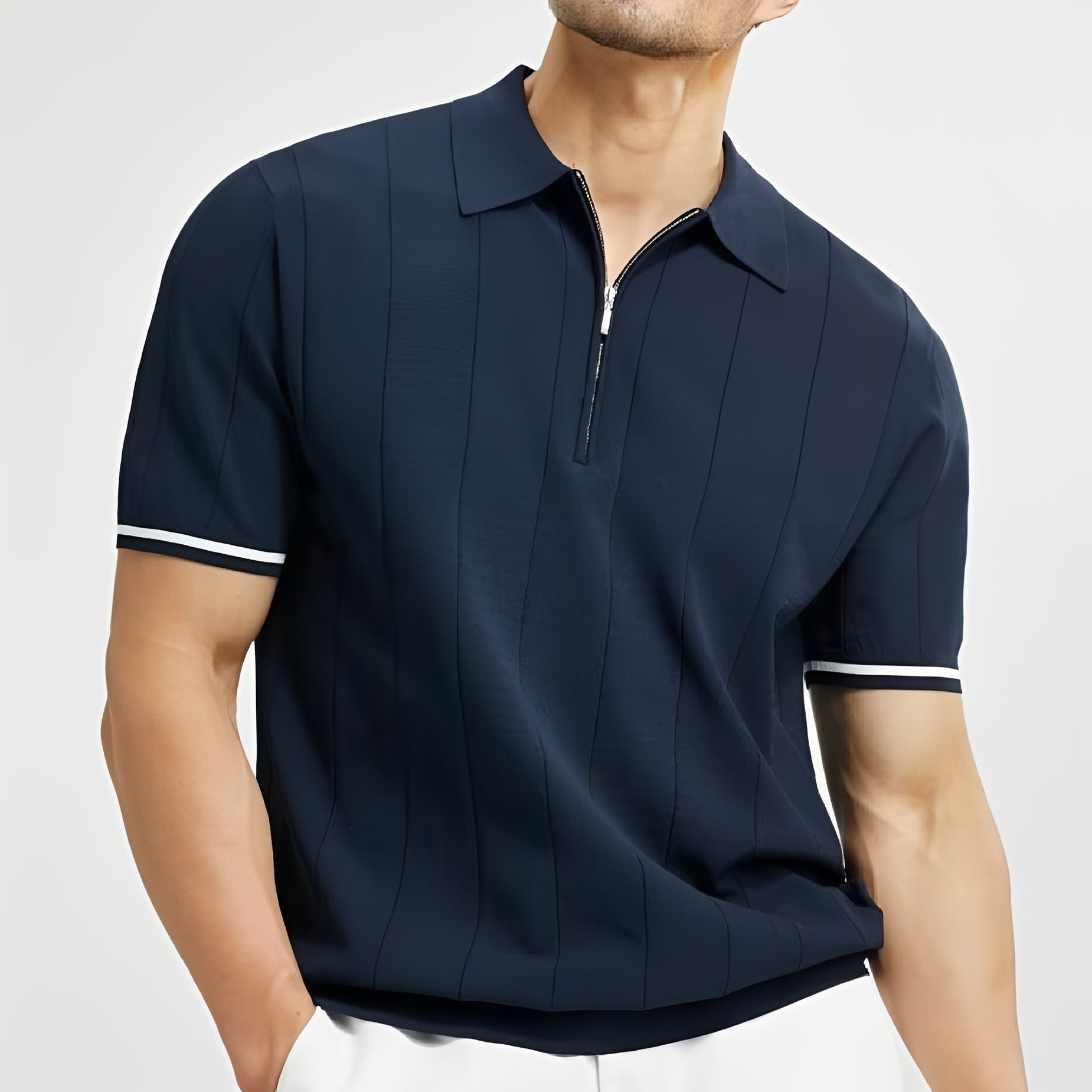 Josh - Polo à rayures chic pour hommes