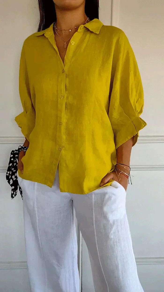 Marion - Chemise Élégante Intemporelle avec Boutons Femme