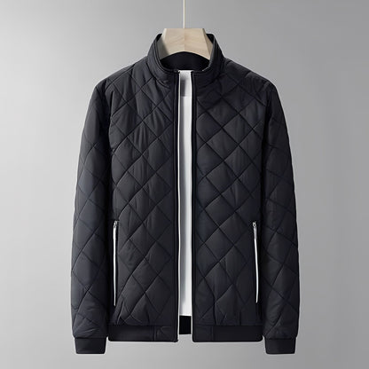 Mervin - Stylish quilted jacket with a high collar for men