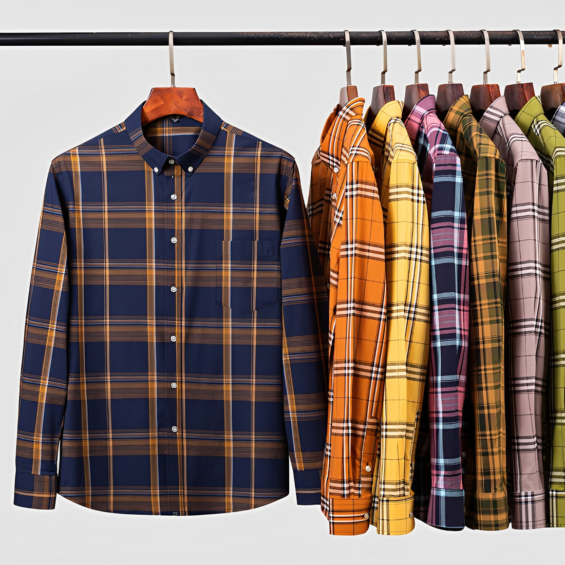 Aldrine - Chemise décontractée à manches longues pour homme